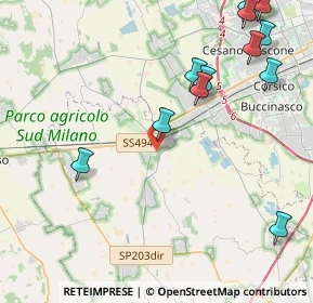 Mappa Via Gramsci, 20083 Gaggiano MI, Italia (5.36167)