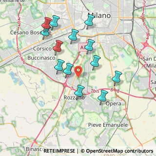 Mappa Via Rozzano, 20089 Rozzano MI, Italia (3.78462)