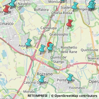 Mappa Via Rozzano, 20089 Rozzano MI, Italia (3.52214)