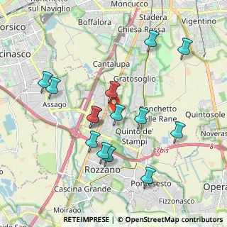 Mappa Via Rozzano, 20089 Rozzano MI, Italia (1.92071)