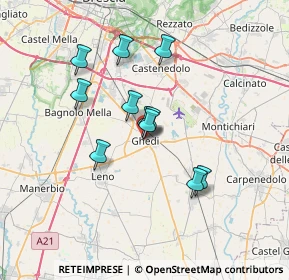Mappa Via Piave, 25016 Ghedi BS, Italia (5.49818)