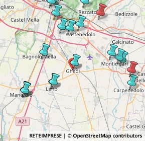 Mappa Via Piave, 25016 Ghedi BS, Italia (9.917)