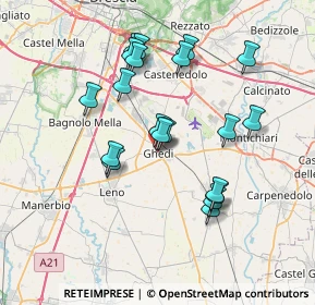 Mappa Via Piave, 25016 Ghedi BS, Italia (6.7795)