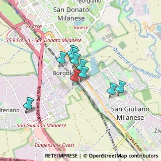 Mappa Via Giovanni Giolitti, 20098 San Giuliano Milanese MI, Italia (0.72636)