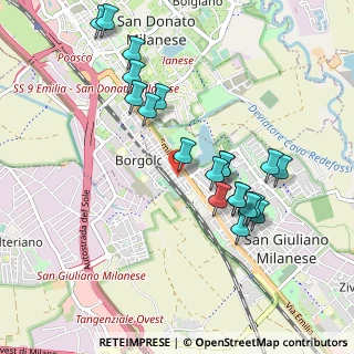 Mappa Via Giacomo Puccini, 20098 San Giuliano Milanese MI, Italia (0.9595)