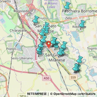 Mappa Via Giacomo Puccini, 20098 San Giuliano Milanese MI, Italia (1.723)