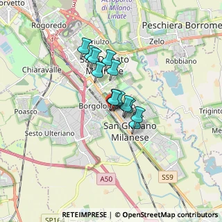Mappa Via Giovanni Giolitti, 20098 San Giuliano Milanese MI, Italia (1.04)