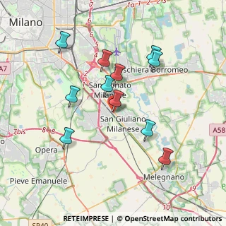 Mappa Via Indipendenza, 20098 San Giuliano Milanese MI, Italia (3.48636)