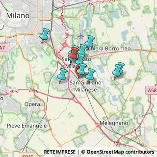 Mappa Via Giacomo Puccini, 20098 San Giuliano Milanese MI, Italia (2.405)