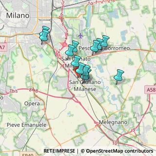 Mappa Via Indipendenza, 20098 San Giuliano Milanese MI, Italia (2.56615)