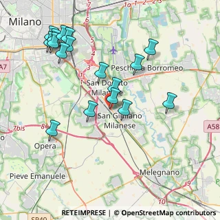 Mappa Via Giacomo Puccini, 20098 San Giuliano Milanese MI, Italia (4.32647)