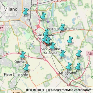 Mappa Via Giovanni Giolitti, 20098 San Giuliano Milanese MI, Italia (3.83067)