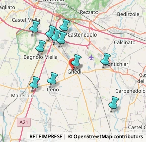 Mappa Via G. Mazzini, 25016 Ghedi BS, Italia (7.49)