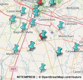 Mappa Via G. Mazzini, 25016 Ghedi BS, Italia (9.0725)