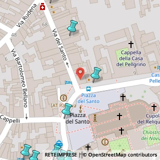 Mappa Piazza del Santo, 35123 Padova PD, Italia (0.1445)