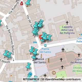 Mappa Piazza del Santo, 35123 Padova PD, Italia (0.05)