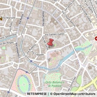 Mappa Via Cappelli, 28, 35123 Padova, Padova (Veneto)