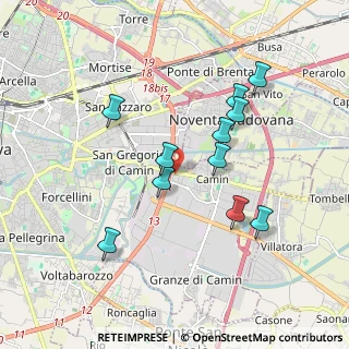 Mappa SPAZIONODO, 35127 Padova PD, Italia (1.72818)