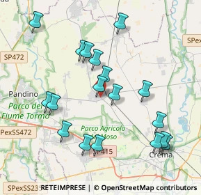 Mappa Via Magri, 26017 Trescore Cremasco CR, Italia (4.01)