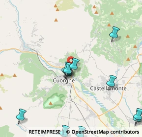 Mappa Località Parrocchia, 10082 Cuorgnè TO, Italia (4.91917)