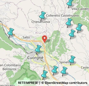 Mappa Località Parrocchia, 10082 Cuorgnè TO, Italia (2.73455)