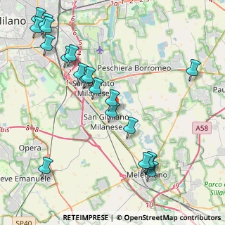 Mappa Via Guido Cavalcanti, 20098 San Giuliano Milanese MI, Italia (4.958)