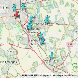 Mappa Via Guido Cavalcanti, 20098 San Giuliano Milanese MI, Italia (4.34154)