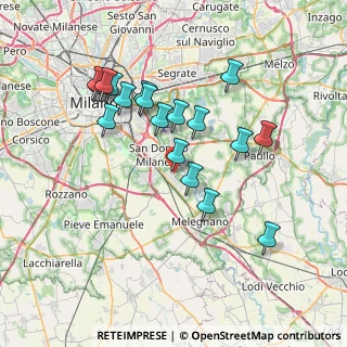 Mappa Via Guido Cavalcanti, 20098 San Giuliano Milanese MI, Italia (6.98833)