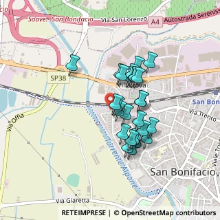 Mappa Via Maestri del Lavoro, 37047 San Bonifacio VR, Italia (0.34444)