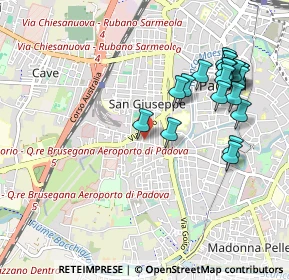 Mappa Via Montebello, 35141 Padova PD, Italia (1.063)