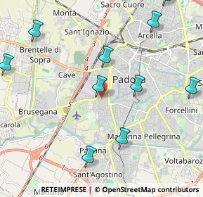 Mappa Via Montebello, 35141 Padova PD, Italia (2.65091)