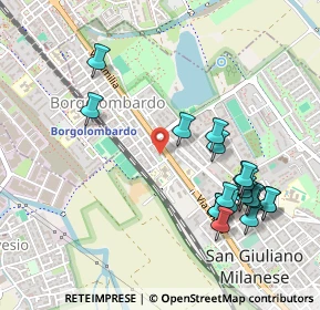 Mappa Via Emilia Via Risorgimento, 20098 San Giuliano Milanese MI, Italia (0.547)