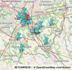 Mappa Via Emilia Via Risorgimento, 20098 San Giuliano Milanese MI, Italia (6.64938)