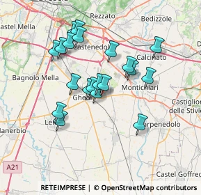 Mappa Strada Montichiari, 25016 Ghedi BS, Italia (6.114)