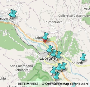 Mappa Via Fratelli Rosselli, 10082 Cuorgnè TO, Italia (2.665)