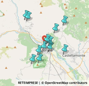 Mappa Via Fratelli Rosselli, 10082 Cuorgnè TO, Italia (2.95583)