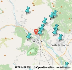 Mappa Via Fratelli Rosselli, 10082 Cuorgnè TO, Italia (4.71923)