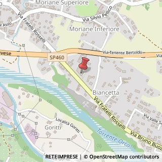 Mappa Via Fratelli Rosselli, 73, 10082 Cuorgnè, Torino (Piemonte)