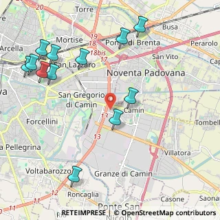 Mappa Via dell'Artigianato, 35127 Padova PD, Italia (2.585)