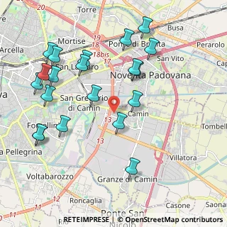 Mappa Via dell'Artigianato, 35127 Padova PD, Italia (2.264)