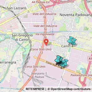 Mappa Via dell'Artigianato, 35127 Padova PD, Italia (1.09636)