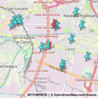 Mappa Via dell'Artigianato, 35127 Padova PD, Italia (1.29267)