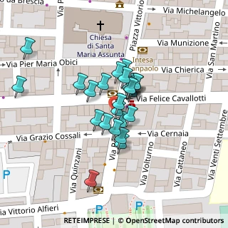 Mappa Via F. Cavallotti, 25034 Orzinuovi BS, Italia (0.012)
