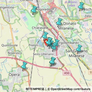 Mappa Via Iseo, 20098 Area Industriale MI, Italia (1.75077)