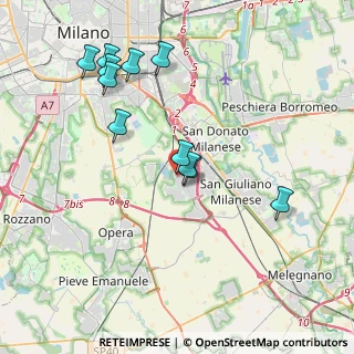Mappa Via Iseo, 20098 Area Industriale MI, Italia (3.94545)