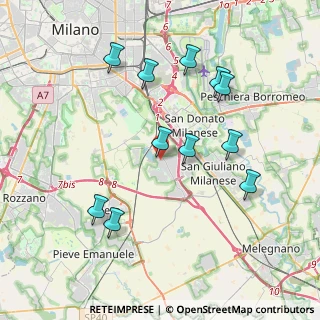 Mappa Via Iseo, 20098 Area Industriale MI, Italia (3.89364)
