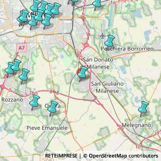 Mappa Via Iseo, 20098 Area Industriale MI, Italia (6.911)