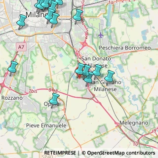 Mappa Via Iseo, 20098 Area Industriale MI, Italia (6.026)