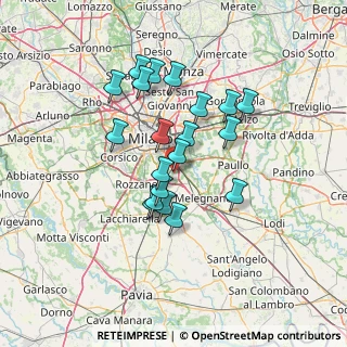 Mappa Via Iseo, 20098 Area Industriale MI, Italia (11.4555)