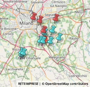 Mappa Via G. di Vittorio, 20098 San Giuliano Milanese MI, Italia (5.39692)